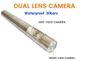 Vicam 200m treuil manuel caméra de forage 45mm double vue caméra d'inspection de puits en eau profonde pour puits