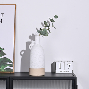 <span class=keywords><strong>Vaso</strong></span> in ceramica cinese per centro matrimonio pezzo bianco effetto grezzo H <span class=keywords><strong>30</strong></span> <span class=keywords><strong>cm</strong></span> <span class=keywords><strong>vaso</strong></span> alto bianco in ceramica nordico per la decorazione domestica - Product Image 3