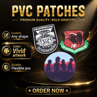 Patch décoratif 3D personnalisé en PVC, badge en caoutchouc thermocollant ou à coudre pour chapeaux, vêtements et sacs