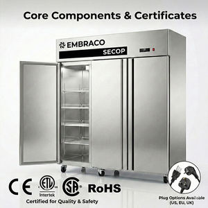 <span class=keywords><strong>Réfrigérateur</strong></span> commercial vertical SWENZA avec logo personnalisable, congélateur de stockage frigorifique, congélateur commercial sur pied - Product Image 5