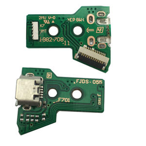 Pour <span class=keywords><strong>PS4</strong></span> contrôleur Circuit imprimé poignée ligne remplacement JDS-055 <span class=keywords><strong>USB</strong></span> PCB <span class=keywords><strong>connecteur</strong></span> pour <span class=keywords><strong>PS4</strong></span> LED prise de Port de charge - Product Image 2