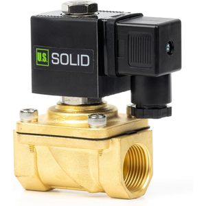 U.S. Solid 3/4 in Brass Solenoid 12V DC Normally Closed With <b>Seal</b> for Water Control USS-01002 General Purpose Soleno - Product Image 1