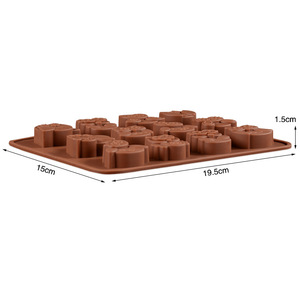 <span class=keywords><strong>Moule</strong></span> à chocolat en silicone hibou 12 cavités, plateau de cuisson pour barres chocolatées, qualité alimentaire, pour gâteaux DIY, fondant, chocolaterie - Product Image 2