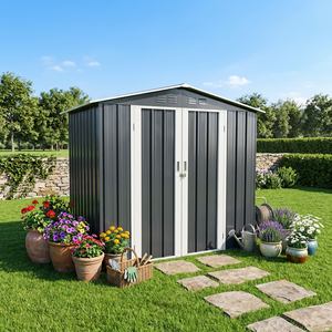 Kit per Garage da Giardino 6x5 Fai-da-Te, Ecologico e Moderno, Facilmente Assemblabile, Impermeabile e Durevole in Lega di Alluminio - Product Image 2