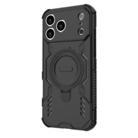 Coque de protection intégrale avec anneau magnétique intégré en TPU+PC anti-rayures pour iPhone 17 Air Pro Max