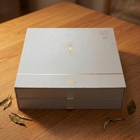 Boîte à tiroir rigide de luxe avec logo personnalisé, emballage cadeau, boîte en papier coulissante pour parfum, bijoux, bougie