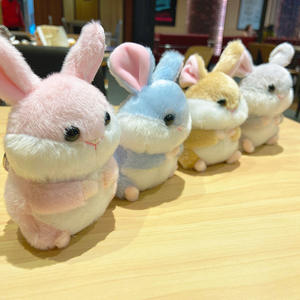 Llavero de Peluche con Forma de Hámster de Dibujos Animados, Adorable Accesorio <span class=keywords><strong>para</strong></span> el Coche - Product Image 4