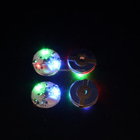 Module d'éclairage LED rond rouge vert bleu, trois modes, contrôle par bouton, mini puce LED pour décoration artisanale