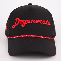 Gorra de Béisbol de 5 Paneles sin Estructura de Alta Calidad al por Mayor con Bordado, Cierre Ajustable, para Golf, Correr al Aire Libre, Pesca, con Agujeros Cortados con Láser