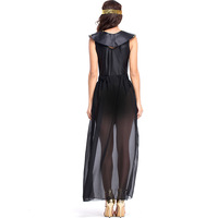Costume de Cléopâtre égyptienne pour femme adulte, déguisement sexy doré pour fête d'Halloween, carnaval, cosplay de reine d'Égypte