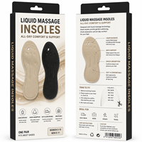 Semelles de massage liquides magnétiques avec soutien de la voûte plantaire pour soulager la douleur au pied diabétique, s'adaptent à toutes les chaussures et tongs