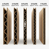 Boîte cadeau en papier kraft ondulé personnalisée, écologique, biodégradable, recyclable, avec doublure en éponge, E Flute B Flute, pliable