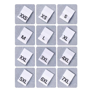 Etiqueta Tejida Personalizada para Ropa al por Mayor, Etiqueta Bordada con Logotipo Personalizado para Ropa, Etiqueta de Talla para Prendas - Product Image 5