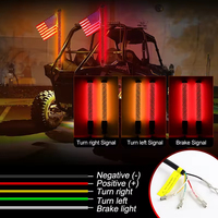 Antenne lumineuse LED spirale RGB à commande par application Lumina pour Can Am X3 Maverick RZR-1FT 2FT 3FT Nouveau 12V Garantie 1 an