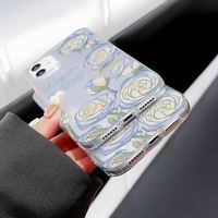 Coque de téléphone graphique fleurs blanches fraîches pour iPhone 16 15 14 13 12 11 X XR XS SE2 SE 8 7 Plus Pro Max PC couverture arrière