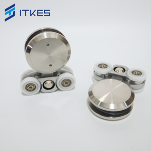 Perlengkapan Pintu Kamar Mandi Geser Tersembunyi dari Kaca dengan Sistem Pivot, Aksesoris SS304 - Product Image 2