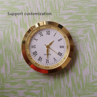 Vente en gros : Cadran de montre rond en cristal de 36 mm, fournitures de bureau, mouvement de montre personnalisé incrusté, cloche métallique, montre artisanale, offre spéciale