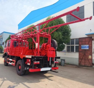 Plataforma de Perforación de Pozos de Agua Montada en Camión Dongfeng 4x4, con Bomba Hidráulica de Cabezal Rotatorio y Motor, Alta Rigidez, Profundidad Máxima de 100m - Product Image 4