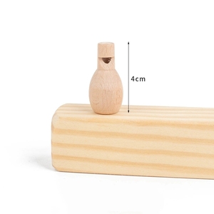 Sifflet en bois uni en gros, fait main, fournitures d'artisanat pour les jeux d'enfants - Product Image 5