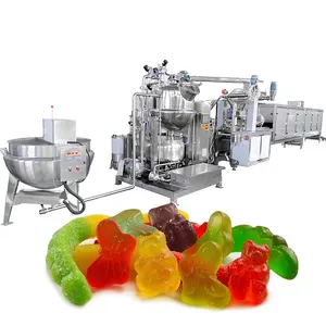 Linea di produzione automatica di deposito della macchina della caramella della gelatina della gelatina dell'orso gommoso della pettina