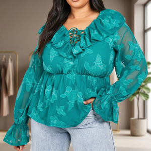 Blusa Casual Holgada con Estampado Personalizado, Manga Corta, Cuello Redondo, Talla Grande, Estilo Hip Hop, Tejida en Algodón Transpirable para Mujer 2025 - Product Image 2