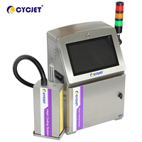 Pour CYCJET ALT500UV Machine de codage de lot/date d'imprimante à jet d'encre industrielle pour cuir avec têtes d'impression DX5 et DX7 remplaçables