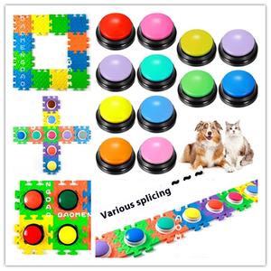 Dispositivo interactivo de plástico <span class=keywords><strong>para</strong></span> entrenamiento de mascotas con función de grabación de botón de sonido, prensa de cojín transfronteriza <span class=keywords><strong>para</strong></span> juguete de perro <span class=keywords><strong>Amazon</strong></span> - Product Image 1