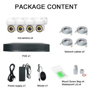 Kit de caméra de sécurité domestique Tseye avec vision nocturne couleur, étanche IP66, détection humanoïde, 4 canaux, 8MP, PoE, IP, PTZ, NVR, caméra réseau CCTV - Product Image 3