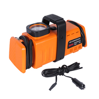 Compresseur d'air de voiture DC 12V/AC110-230v gonfleur de pneu de voiture pompe à pneu portable pompe à air en plastique