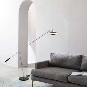 Postmodern Minimalist Metal Floor Lamp Creative Designer Living Room Study Nordic Bedroom with Pink Shade Showroom Sofa-Friendly - Product Image 3