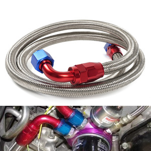 Kit de tuyaux d'huile tressés en acier inoxydable AN10 1,4 m 1,6 m pour la modification et l'amélioration des voitures - Product Image 3