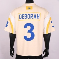 Personalizado de alta calidad de poliéster 280G Streetwear Jersey fútbol Jersey camisa bordado sublimado fútbol americano desgaste uniformes