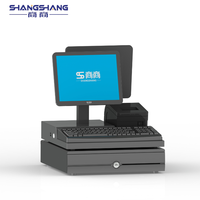 Sistema POS con Pantalla Táctil de 15.6 Pulgadas, Terminal POS Todo en Uno con Impresora Térmica Integrada, Ideal para Tiendas de Conveniencia y Supermercados