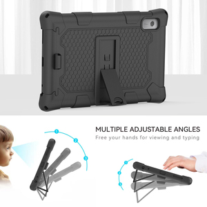 Chống trượt ánh sáng trọng lượng <span class=keywords><strong>10</strong></span> inch <span class=keywords><strong>Tablet</strong></span> PC phổ Silicone cao su gồ ghề Trường hợp với dây đeo cổ nhiều góc nhìn chân đế - Product Image 4