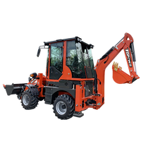 TOPONE 1-Tonnen Mini-Baggerlader TBL15-10 Radlader Bagger Traktor Dieselmotor 37kW 0,6cbm Schaufel zum Verkauf