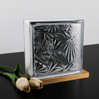 Vente directe d'usine maison Art carreaux de mur décoration Transparent brique creuse carré porche cloison bloc de verre