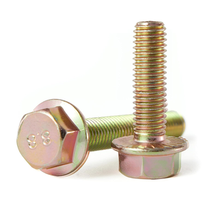 Perno Hexagonal con Brida <span class=keywords><strong>de</strong></span> Acero al Carbono <span class=keywords><strong>de</strong></span> Alta Resistencia M6 M8 M10 M12, Zincado, DIN6921 Grado 8.8, para Piezas Automotrices - Product Image 2