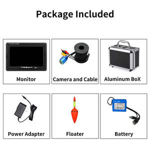 Caméra de pêche sous-marine étanche IP68 HD 720P avec écran IPS 7,0 pouces, câble de 30 m et 12 LED pour la pêche en mer - Product Image 6