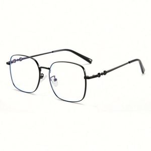 Gafas de Sol Cuadradas de Metal Retro de Moda 2021 al por Mayor, Gafas con Filtro de Luz Azul para Mujer - Product Image 3