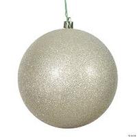 Stock d'ornements de Noël brillants de 4 à 20cm Boule de Noël en plastique plaquée lumineuse Boîte d'ornements de Noël emballée de décorations de boules de Noël