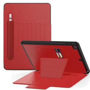 Funda de cuero PU folio de lujo para iPad 10,2 funda con tapa magnética ranura para tarjeta