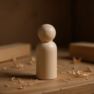 Accessorio Artigianale ILAN: Pupazzo di Legno da 65mm - Product Image 2