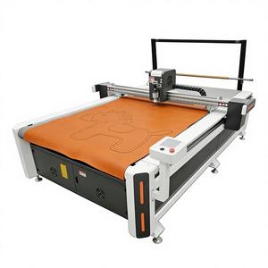 REMEYA Semi-Automatic Fabric & <b>Leather</b> <b>Cutting</b> <b>Machine</b> with Flatbed Plotter 1600x2500mm Working Area 0.1mm Precision - Product Image 1