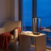 Lanterne en métal moderne, à intensité variable au toucher, sans fil, rechargeable, pour l'extérieur, le patio, le jardin, le restaurant, lampe de table LED d'ambiance