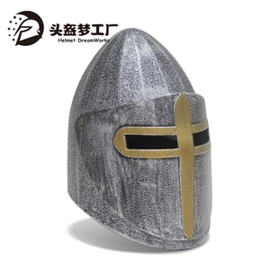 Hot Selling Kunststoff Ritter helm Topfhelm Mittelalter licher Ritter Helm Topf Helm Roman - Product Image 6
