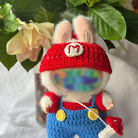 Vêtements de poupée 17cm faits à la main style jouet de dessin animé adaptable aux poupées Bubble Mart pour poupées