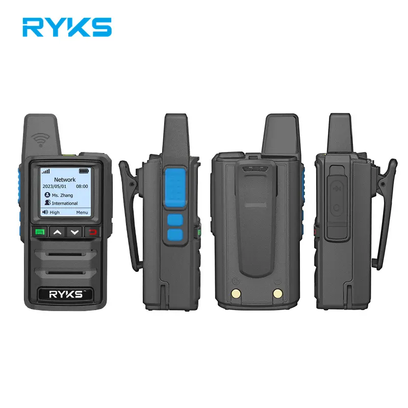 RYKS 380 walkie talkie 5000km Long Talk Range 4g LTE POC Network Radio Sim Card Walkie Talkie