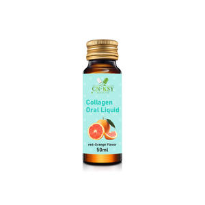 OEM-Verpackung Vegane Rot-Orange-Geschmacksrichtung mit Vitaminen und Mineralien für Nagel- und Haarpflege, Glanz-Kollagen-Peptid-Lösung als Flüssigkeit zum Einnehmen - Product Image 1