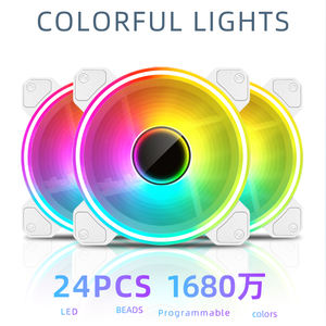 مروحة COOLMOON للبيع المباشر بسعر الجملة مروحة غلاف الكمبيوتر الرخيصة PWM ARGB المدعومة من مواد اصلية مروحة كمبيوتر للألعاب عالية الجودة 120مم - Product Image 2