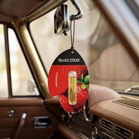 Diffuseur d'arômes en papier à la fraise pour voiture, désodorisant longue durée parfumé aux huiles essentielles, éliminateur d'odeurs, aromathérapie